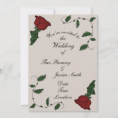 Roos uitnodigen kaart (Voorkant)