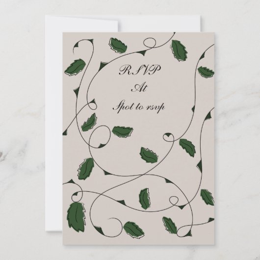 Roos uitnodigen kaart (Achterkant)