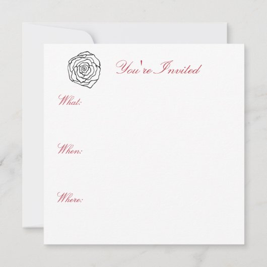 Roos Uitnodigingen (Achterkant)