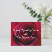 Roos Uitnodigingen Persoonlijke Rozen RSVP-kaarten (Staand voorkant)