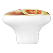 Roos uitzicht keramische knop (Zijkant)