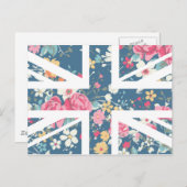  Roos Union Jack British (UK) Briefkaart (Voorkant / Achterkant)