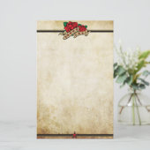 Roos Urban Tattoo Thema Briefpapier (Staand voorkant)
