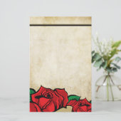 Roos Urban Tattoo Thema Briefpapier (Staand voorkant)