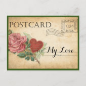  Roos Valentijn Briefkaart (Voorkant)