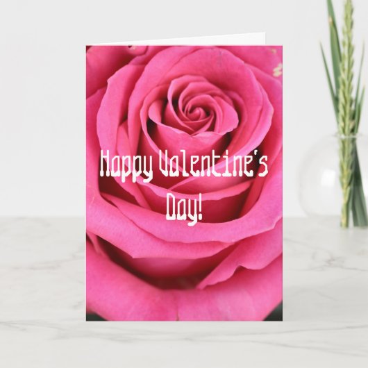 Roos Valentijnsdag kaart (Voorkant)