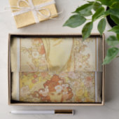 Roos van Alphonse Mucha Tissuepapier (Geschenk)