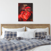 Roos van Ballerina - Gewatteerd Canvas Afdruk (Insitu (Slaapkamer))