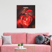 Roos van Ballerina - Gewatteerd Canvas Afdruk (Insitu (Woonkamer))