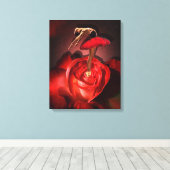 Roos van Ballerina - Gewatteerd Canvas Afdruk (Insitu (Houten vloer))
