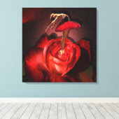 Roos van Ballerina - Gewatteerd Canvas Afdruk (Insitu (Houten vloer))