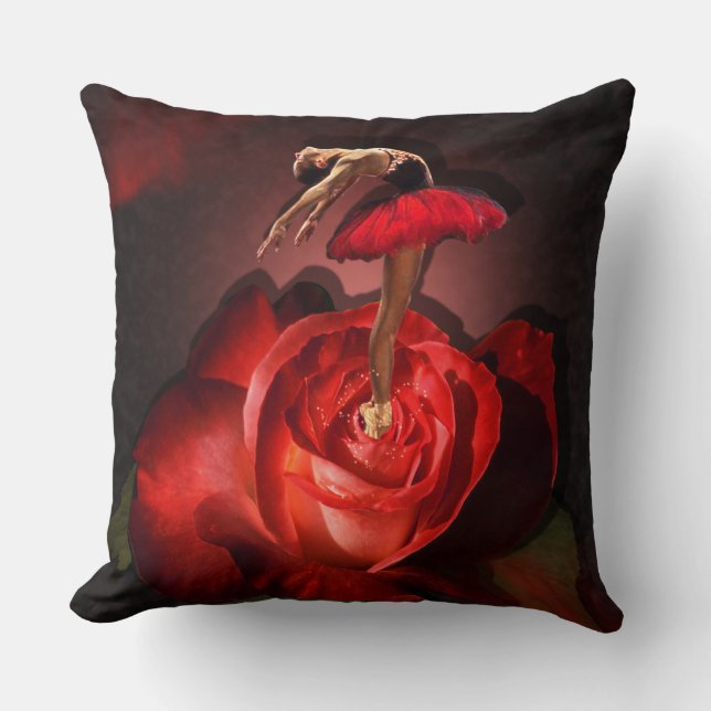 Roos van Ballerina - Pillow Kussen (Voorkant)