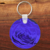 Roos van Blauw Velvet Sleutelhanger (Voorkant)