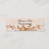 Roos van Blenheim, petaalroze Mini Visitekaartje (Achterkant)