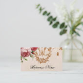 Roos van Blenheim, roze petaal Visitekaartje (Staand voorkant)