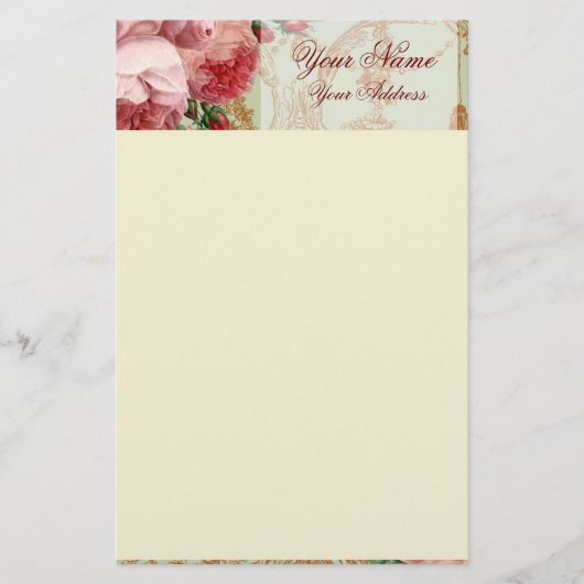 Roos van Blenheim - Sage Green - Persoonlijk Briefpapier (Voorkant)