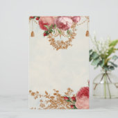 Roos van Blenheim - Summer Sky - Personal Briefpapier (Staand voorkant)