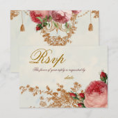 Roos van Blenheim - Summer Sky RSVP Kaartje (Voorkant / Achterkant)