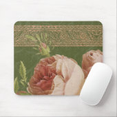 ROOS van BOHEMIAN in perziken en olijvengroen Muismat (Met muis)