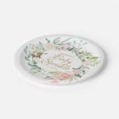 Roos van bossen Baby Papieren Bordje (Gekanteld)