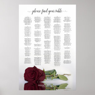 Roos van Bourgogne Alfabetische weddenschappen Poster