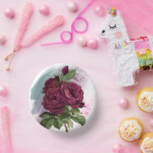 Roos van Bourgogne en grove zijde, Bord (Feest)