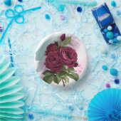 Roos van Bourgogne en grove zijde, Bord (Feest)