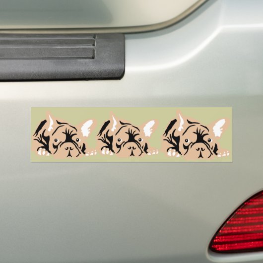 Roos van Bulldog Bumpersticker (Op auto)