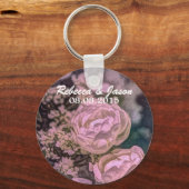 roos van de elegante zomertuin sleutelhanger (Voorkant)