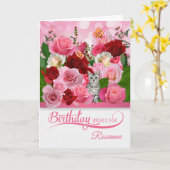 Roos van de geboorte Tuin met tabby Cat en Butterf Kaart (Gele Bloem)