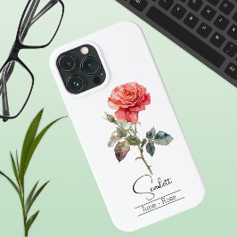 Roos van de geboortemaand Flower June Case-Mate iPhone Case