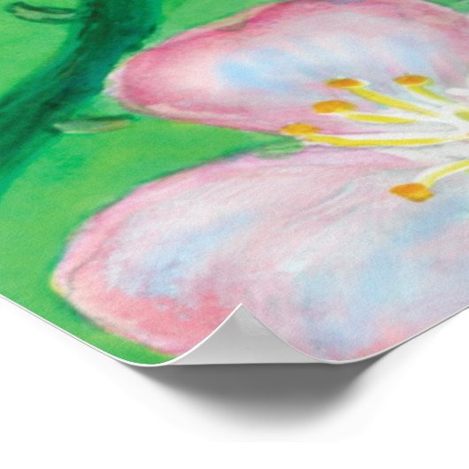 Roos van de hond (Rosa Canina) Poster (Hoek)