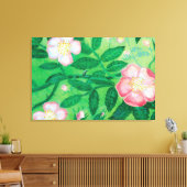 Roos van de hond (Rosa Canina) Verrekte Canvas Dru (Insitu (Woonkamer))
