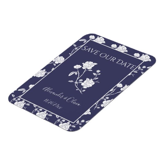 Roos van de marine sparen de Datum Magnet Magneet (Linkerzijde)