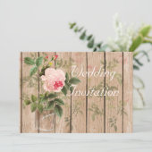 Roos van de orleans - uitnodigingskaart voor wedde kaart (Staand voorkant)