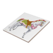 Roos van de Parade Horse Tile Tegeltje (Zijkant)