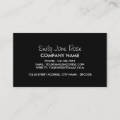 Roos van de Rode Crimson, grieskunde Visitekaartje (Achterkant)