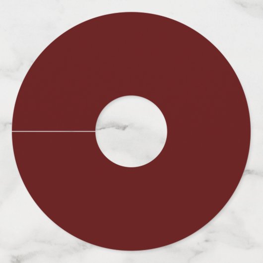  Roos van de Rode Gothic Wedding Damask Pattern Wijnglaslabel (Achterkant)