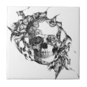 Roos van de vlinder tegeltje (Voorkant)