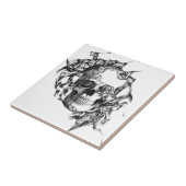 Roos van de vlinder tegeltje (Zijkant)