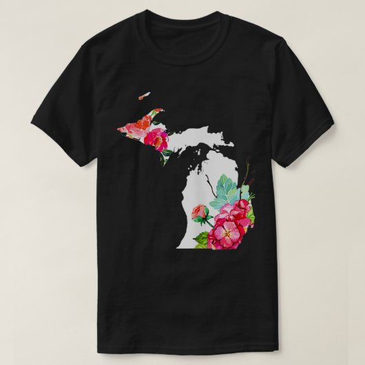  Roos van de vrouw Michigan T-shirt (Design voorkant)