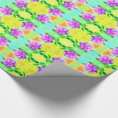 Roos van de waterverf cadeaupapier (Hoek)