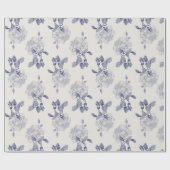 Roos van de Waterverf Navy & Taupe Cadeaupapier (Vlak)