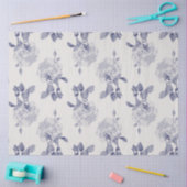 Roos van de Waterverf Navy & Taupe Tissuepapier (Craft)