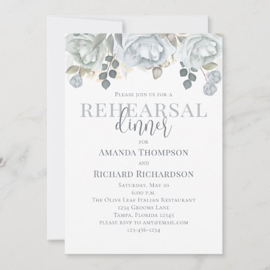 Roos van de Waterverf van de Roos Kaart (Voorkant)