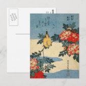 Roos van de Zwarte Zee en China (door Hokusai) Briefkaart (Voorkant / Achterkant)