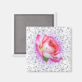 Roos van edele Valentijn, magneet (Voorkant / Achterkant)