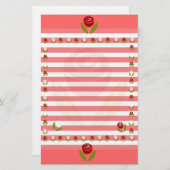Roos van een Roos Briefpapier (Voorkant / Achterkant)
