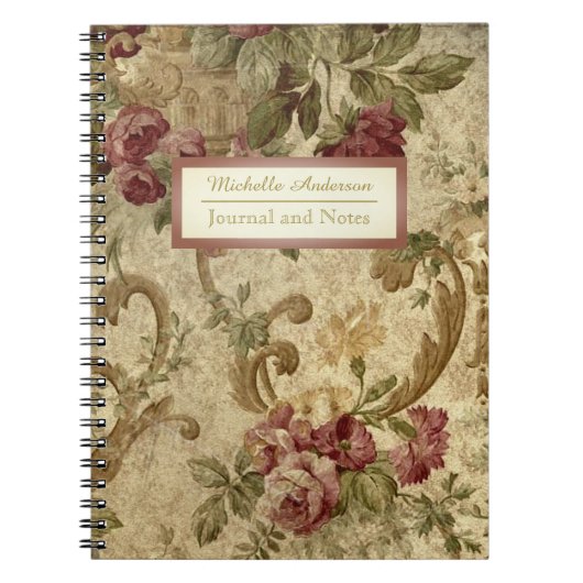  Roos van Floral met naam Notitieboek (Voorkant)