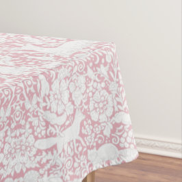 Roos van Floral Woodland Roze bos Dierenpatroon Tafelkleed